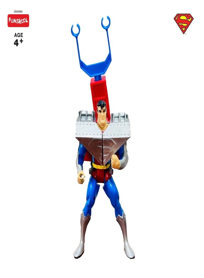 Funskool-Ultra Shield Superman,Classic Action Figures with Articulation,6 inches,Collectible,for 4 Year Old Kids and Above,Toy - Image 4